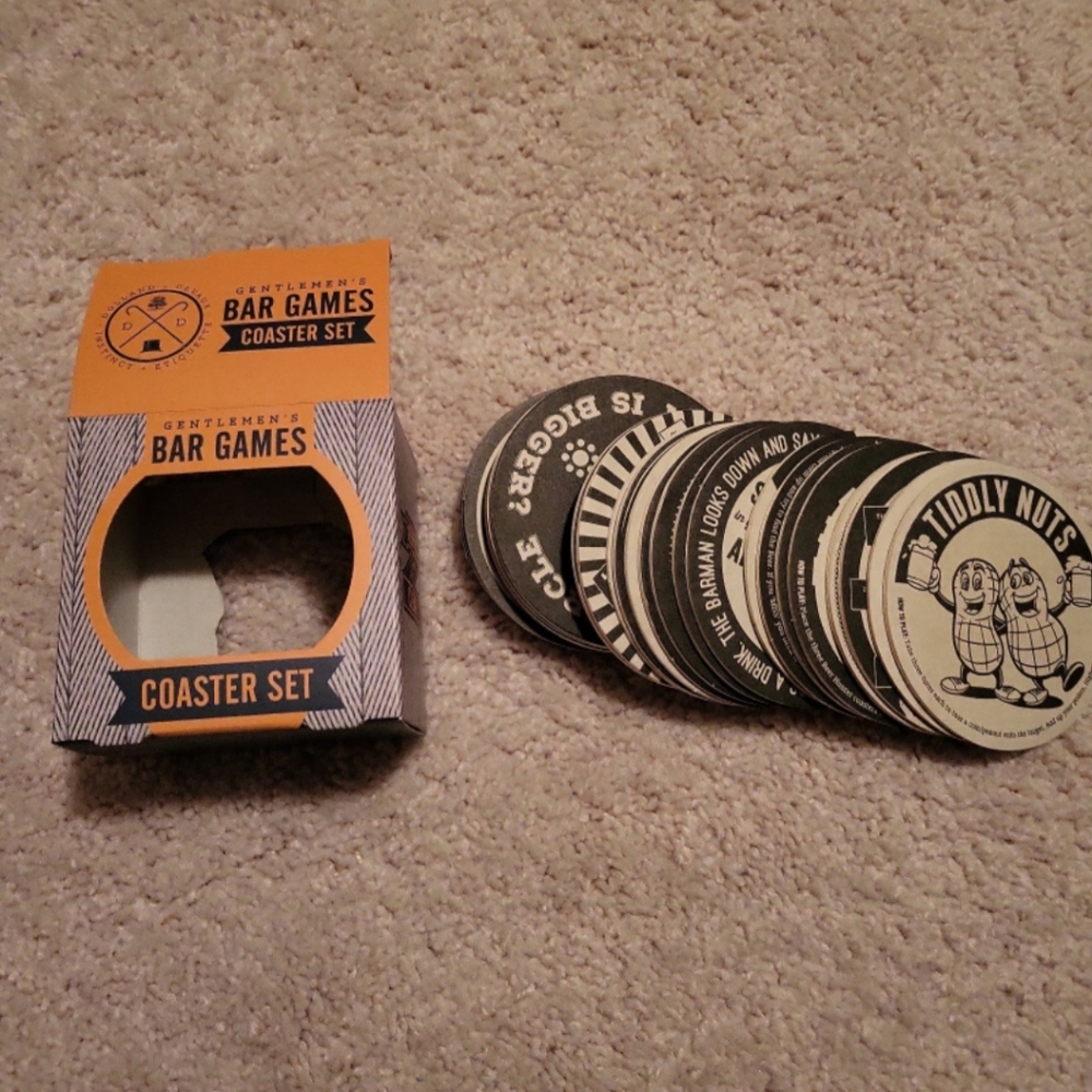 Fun Bar Games Coaster Set - Picture 4 of 4